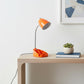 19" Orange Swing Arm Table Lamp