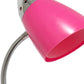 20" Pink Table Lamp With Cone Shade