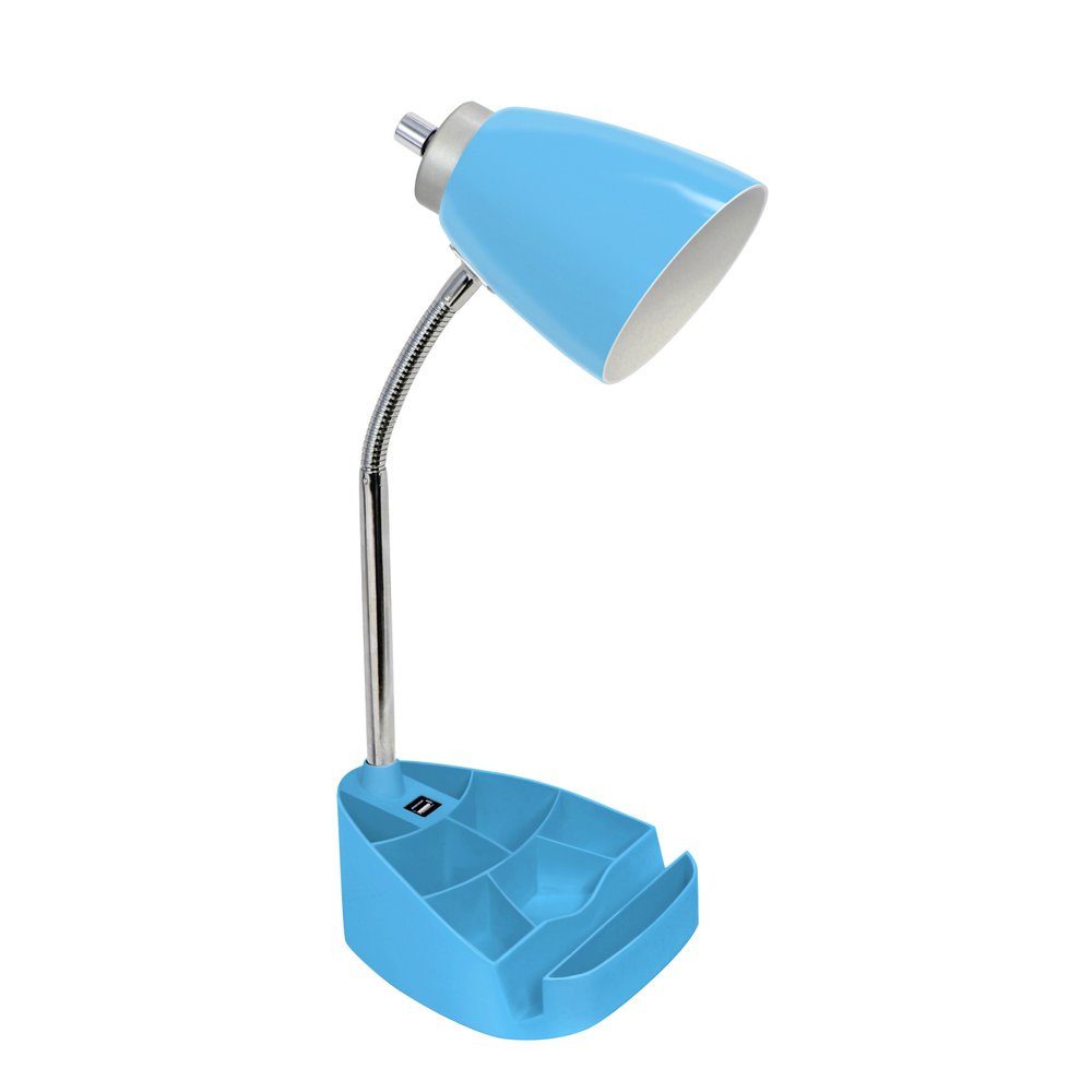 19" Blue USB Table Lamp