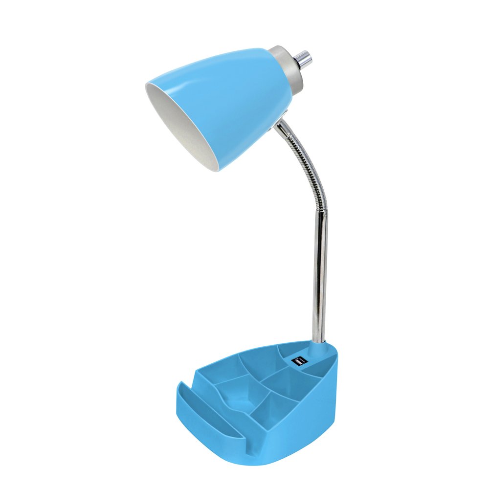 19" Blue USB Table Lamp
