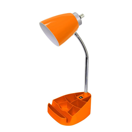 19" Orange USB Table Lamp