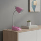 19" Pink Table Lamp With Cone Shade