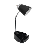 19" Black Swing Arm Table Lamp