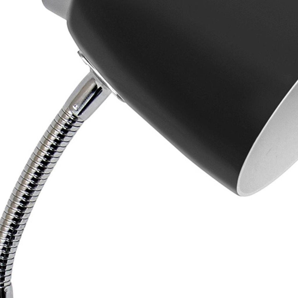 19" Black Swing Arm Table Lamp