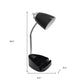 19" Black Swing Arm Table Lamp