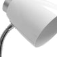 19" White Swing Arm Table Lamp