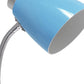 19" Blue Swing Arm USB Table Lamp