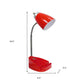 19" Red Swing Arm USB Table Lamp
