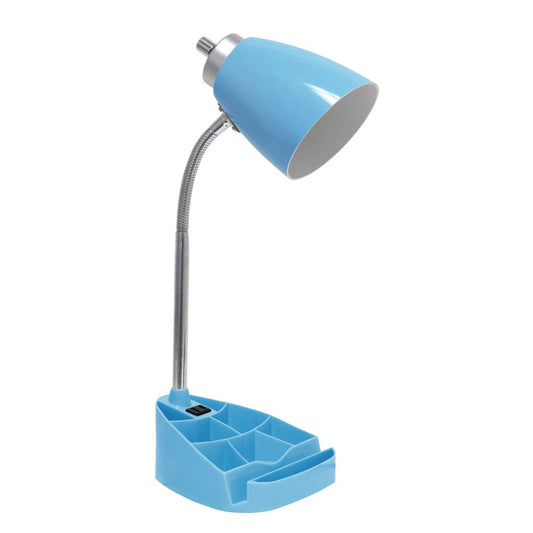 19" Blue Swing Arm Table Lamp