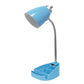 19" Blue Swing Arm Table Lamp