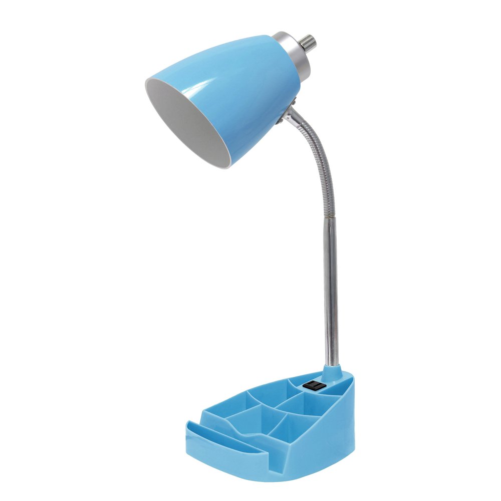 19" Blue Swing Arm Table Lamp