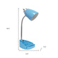 19" Blue Swing Arm Table Lamp