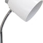 19" White Swing Arm Table Lamp