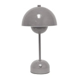 12" Gray Metal Table Lamp