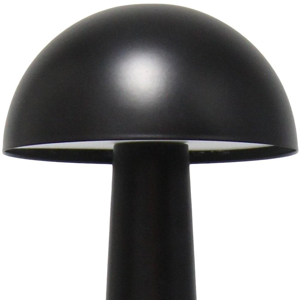 9" Black Metal Lighthouse Table Lamp