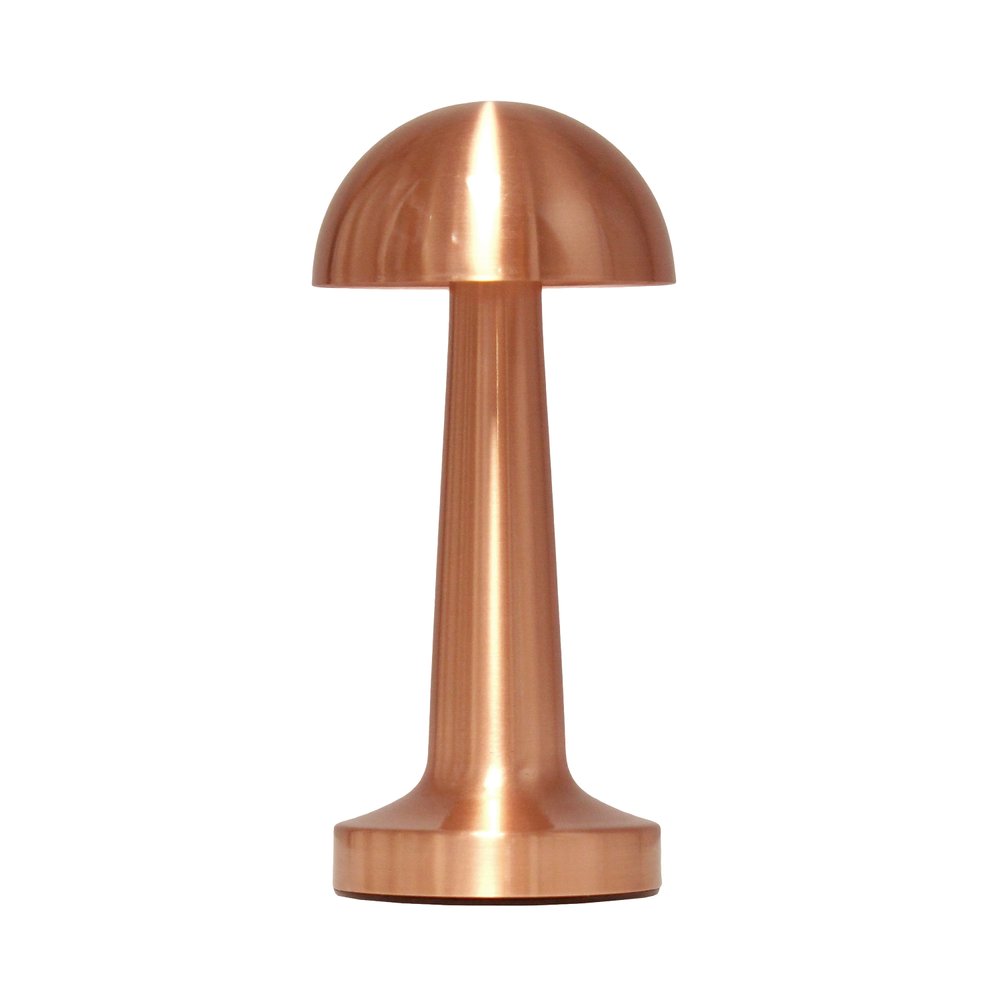 9" Copper Metal Lighthouse Table Lamp