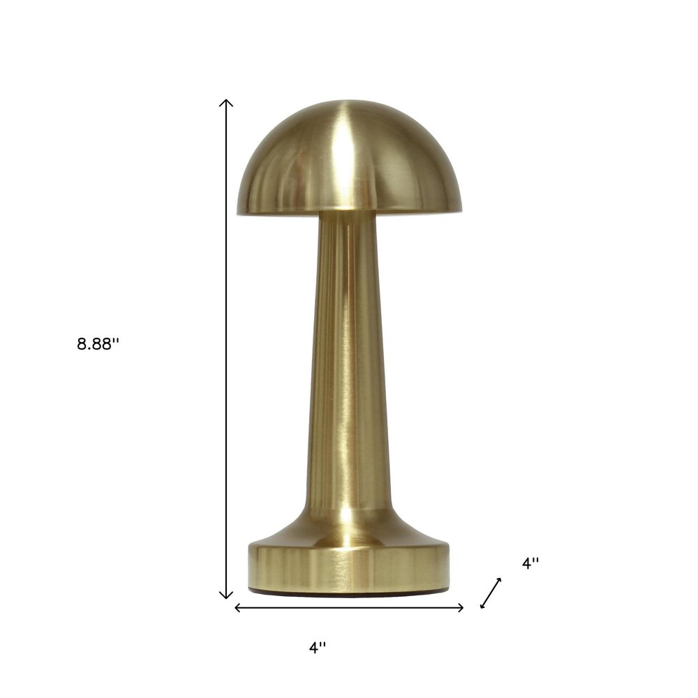 9" Gold Metal Lighthouse Table Lamp