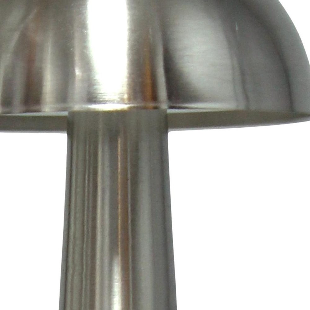 9" Silver Metal Lighthouse Table Lamp
