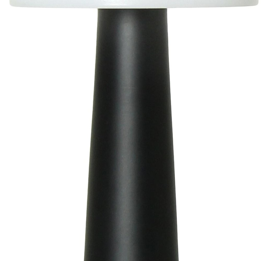 9" Black Metal Lighthouse Table Lamp