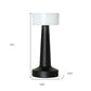 9" Black Metal Lighthouse Table Lamp