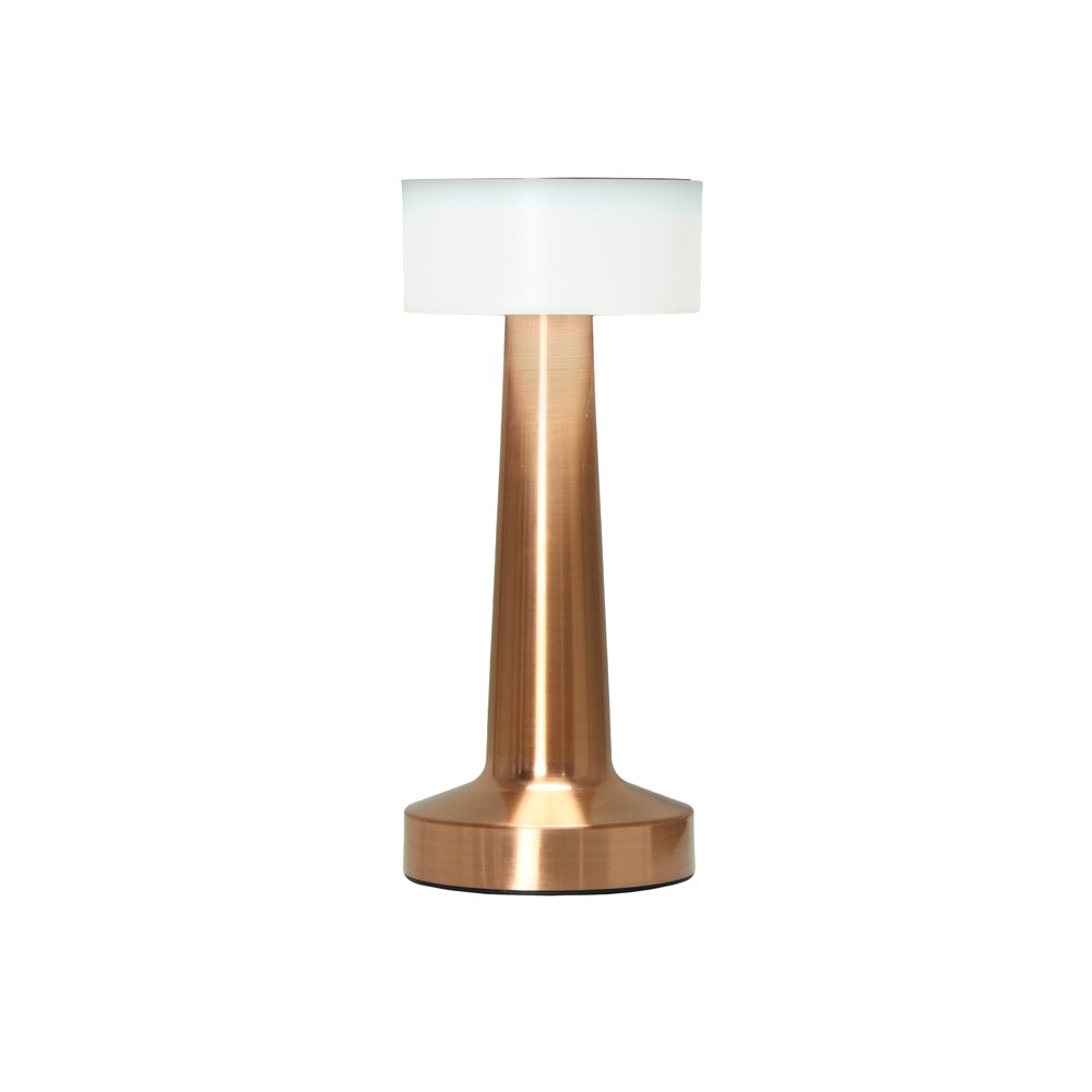 9" Copper Metal Lighthouse Table Lamp