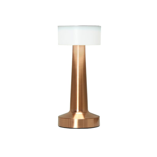 9" Copper Metal Lighthouse Table Lamp