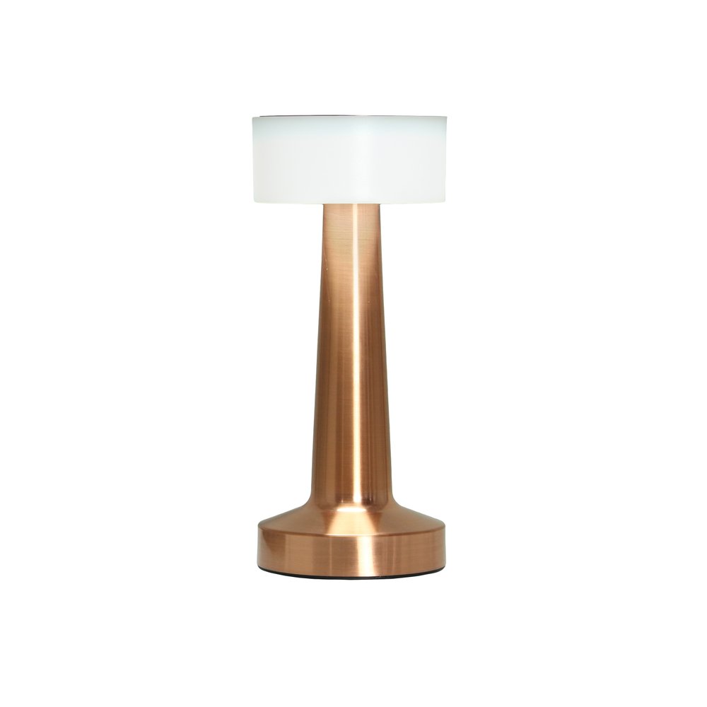 9" Copper Metal Lighthouse Table Lamp