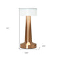 9" Copper Metal Lighthouse Table Lamp