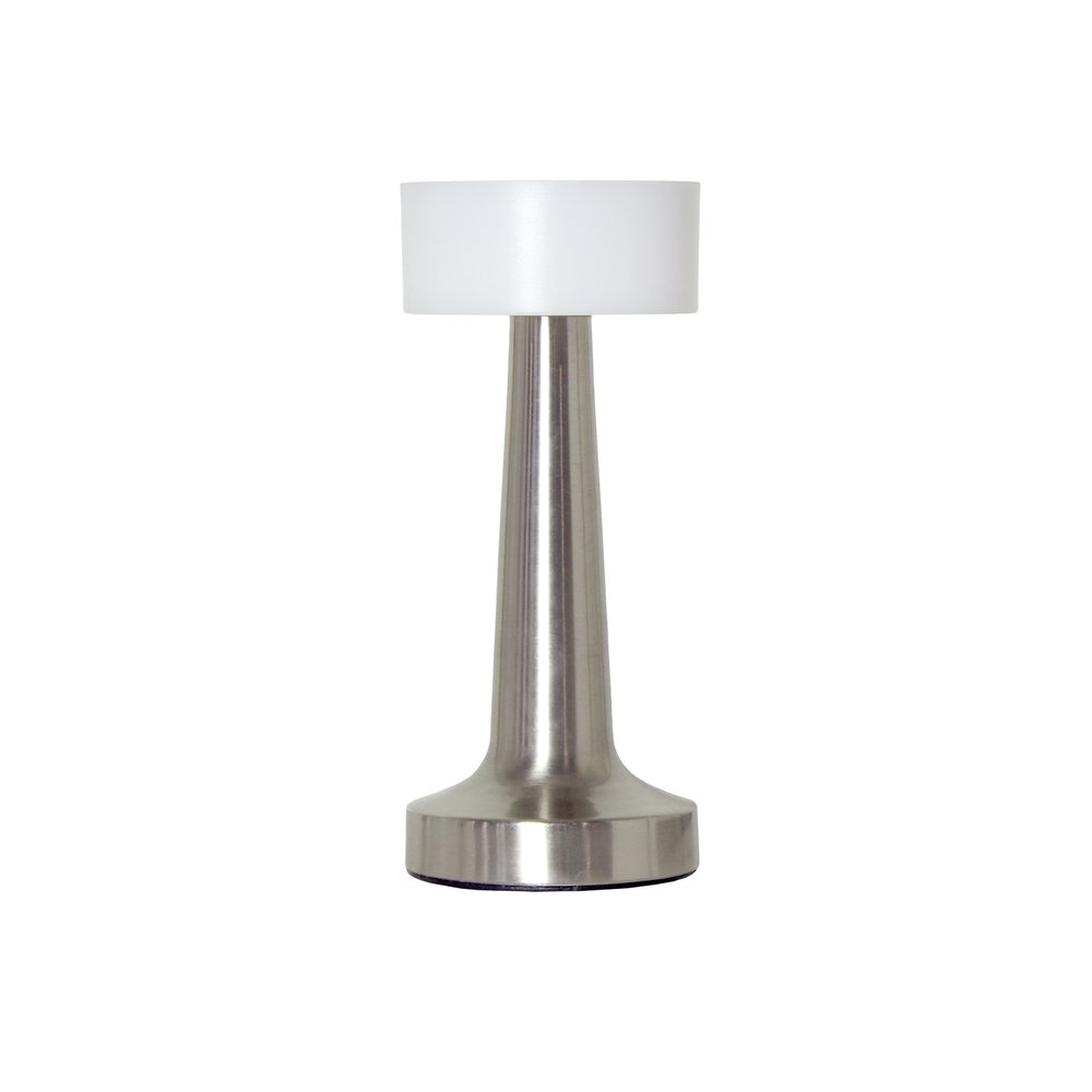 9" Silver Metal Lighthouse Table Lamp