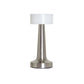 9" Silver Metal Lighthouse Table Lamp