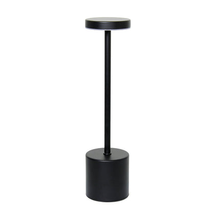 13" Black Metal Table Lamp