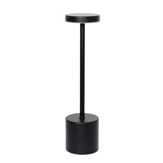 13" Black Metal Table Lamp