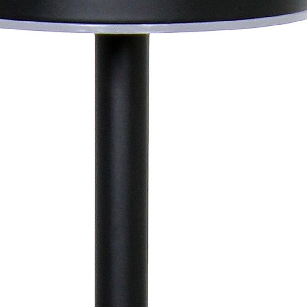 13" Black Metal Table Lamp