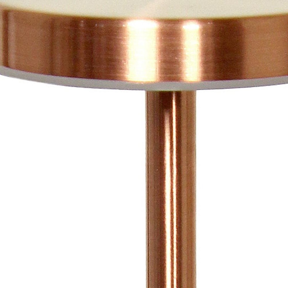 13" Copper Metal Table Lamp