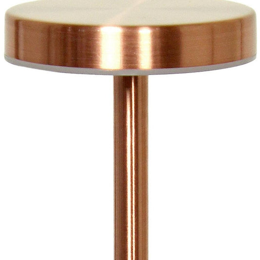 13" Copper Metal Table Lamp
