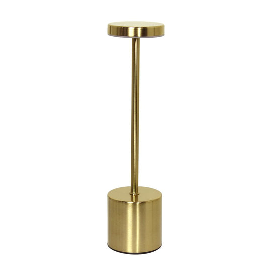 13" Gold Metal Table Lamp