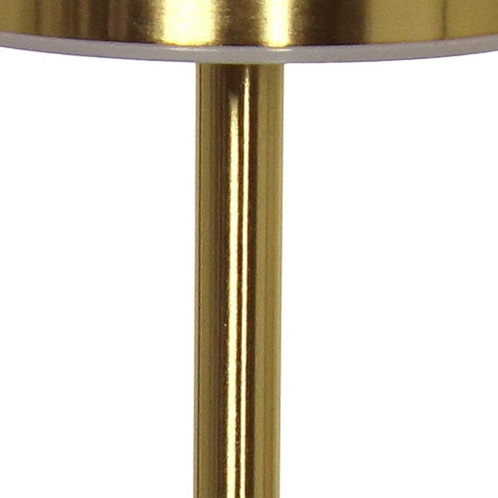 13" Gold Metal Table Lamp