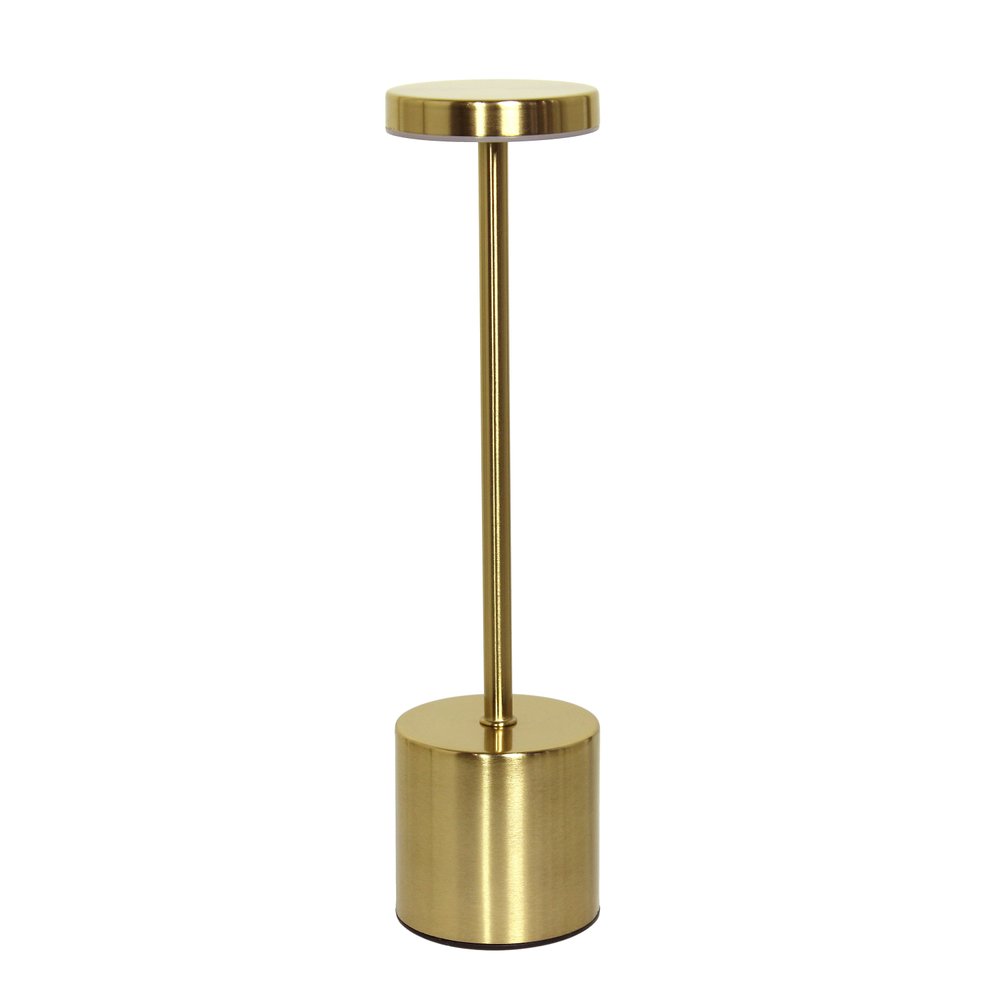 13" Gold Metal Table Lamp