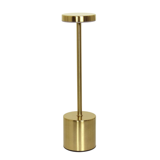 13" Gold Metal Table Lamp
