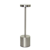 13" Silver Metal Table Lamp