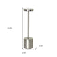 13" Silver Metal Table Lamp