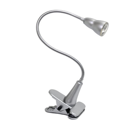 23" Silver Swing Arm Table Lamp