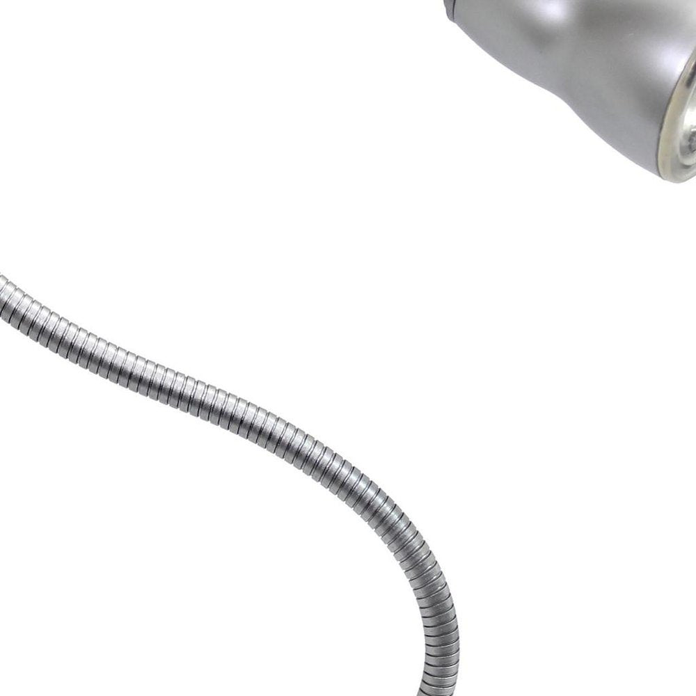 23" Silver Swing Arm Table Lamp