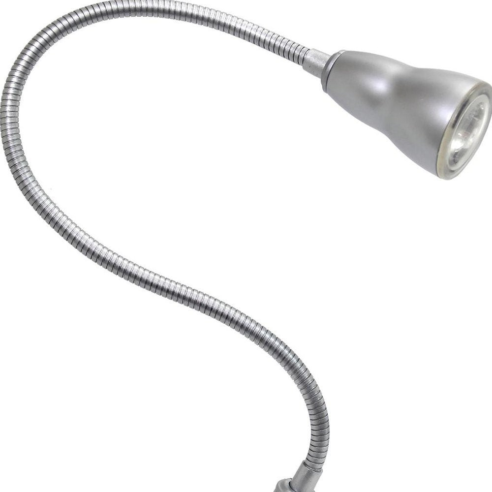 23" Silver Swing Arm Table Lamp