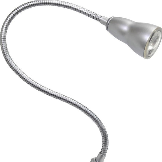 23" Silver Swing Arm Table Lamp