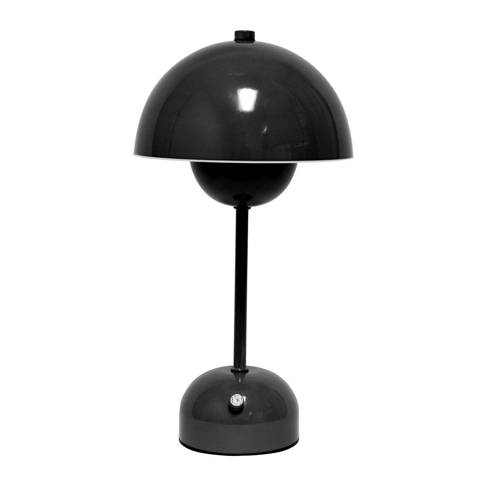 12" Black Metal Table Lamp