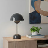 12" Black Metal Table Lamp