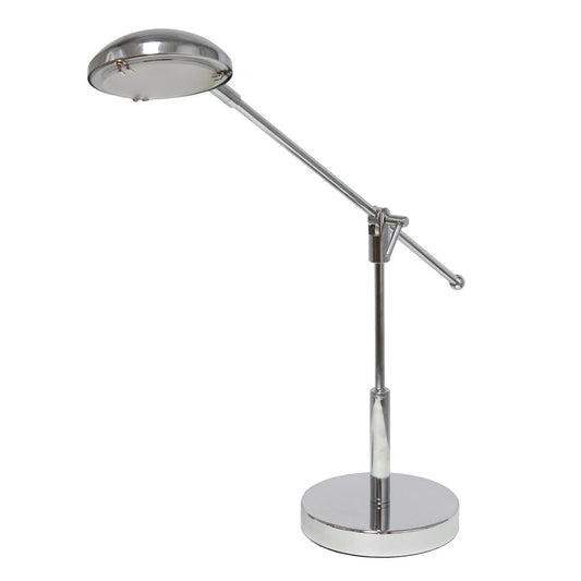 21" Silver Metal Table Lamp