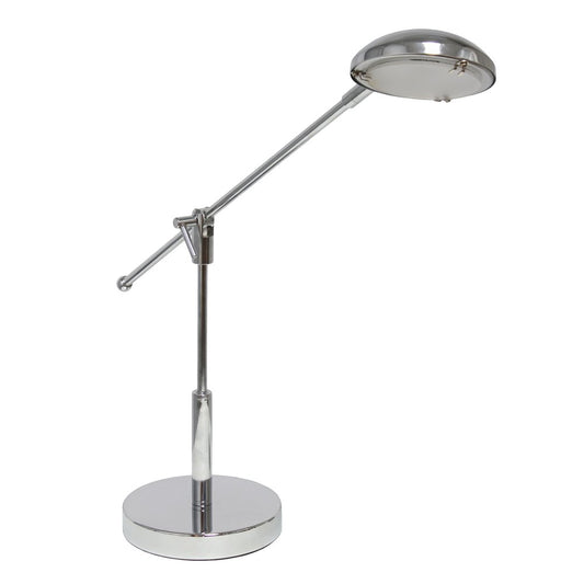 21" Silver Metal Table Lamp