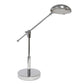 21" Silver Metal Table Lamp